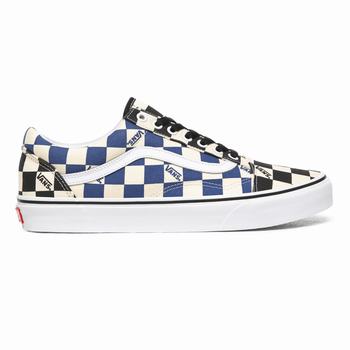 Férfi Vans Big Check Old Skool Tornacipő VA6450729 Fekete/Sötétkék